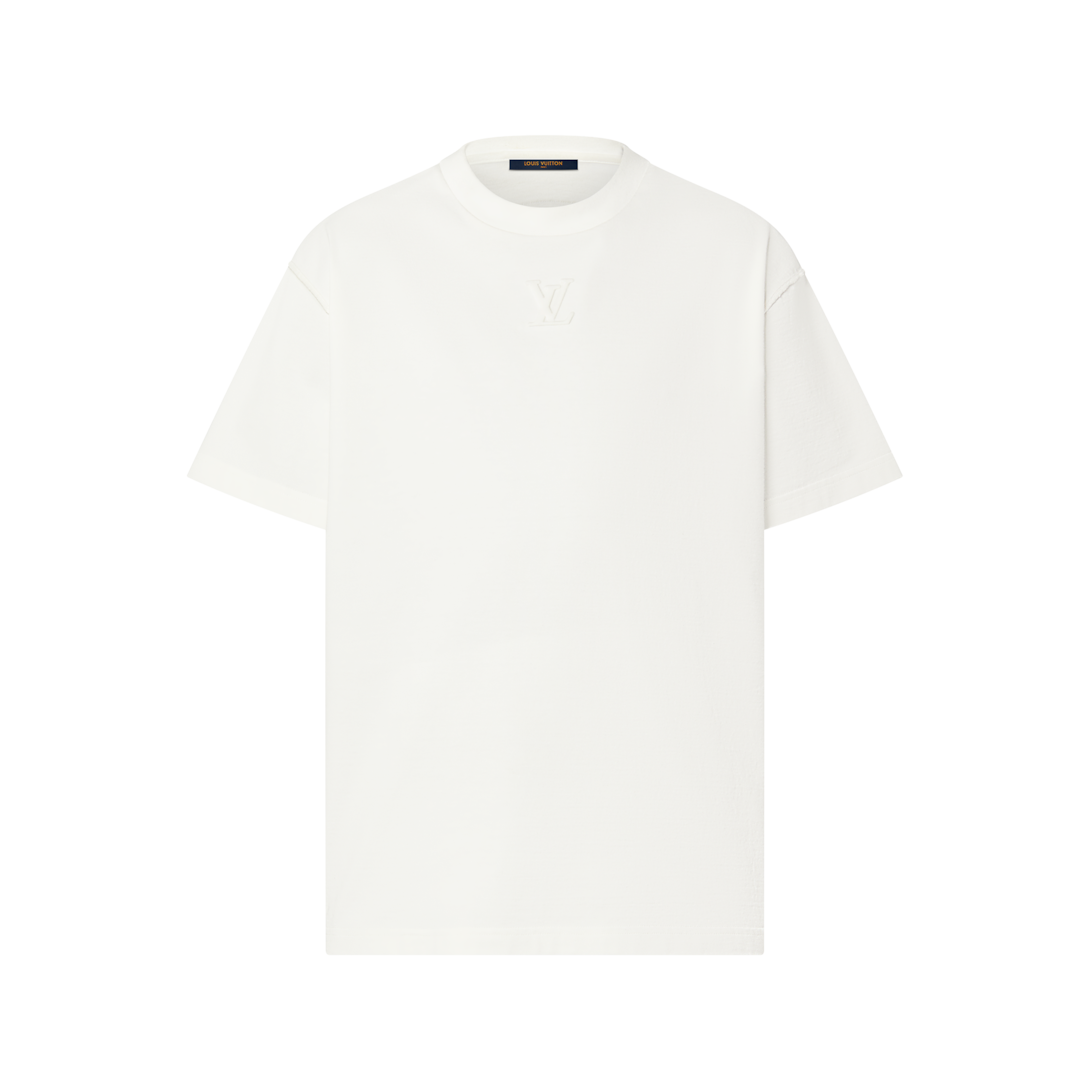 Louis Vuitton ホワイト Tシャツ 半袖 T-Shirt mit LV-Prägung - Ready to Wear 1AA5E5 | LOUIS VUITTON